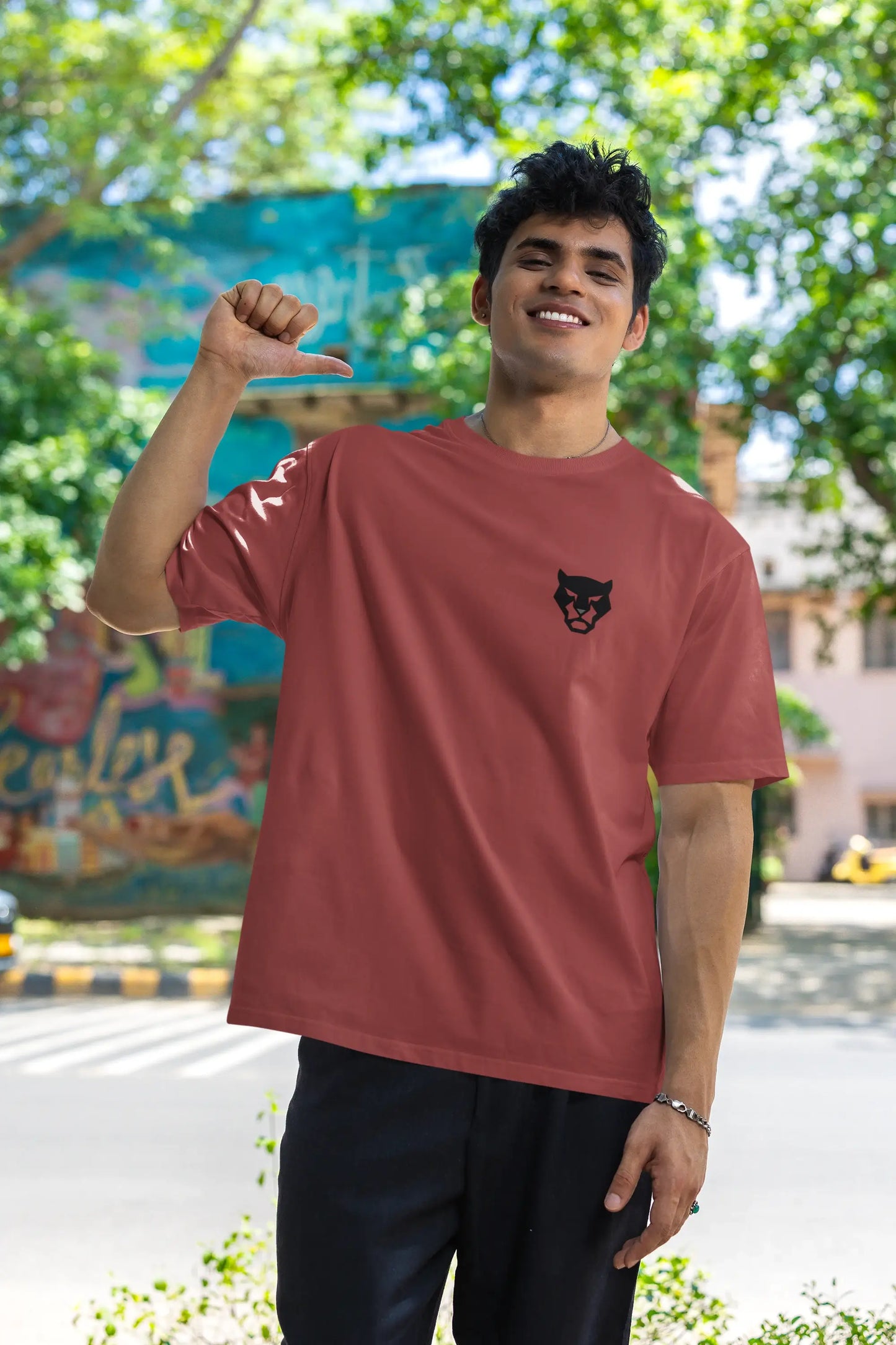 Funkyard Unisex Regular Fit Logo T-Shirt – 180 GSM Premium Cotton, Minimal Chest Print