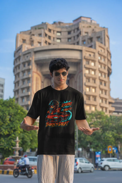 “Born to Drift” Unisex T-Shirt – Anime Racer Glow | Drift Culture Streetwear